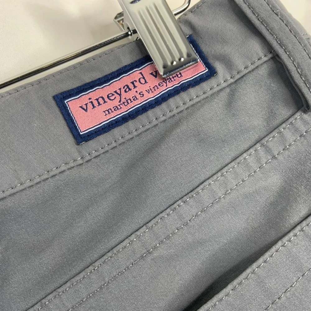 Vineyard Vines Mens On The Go Pant Gray Performance Chino Stretch 32x32